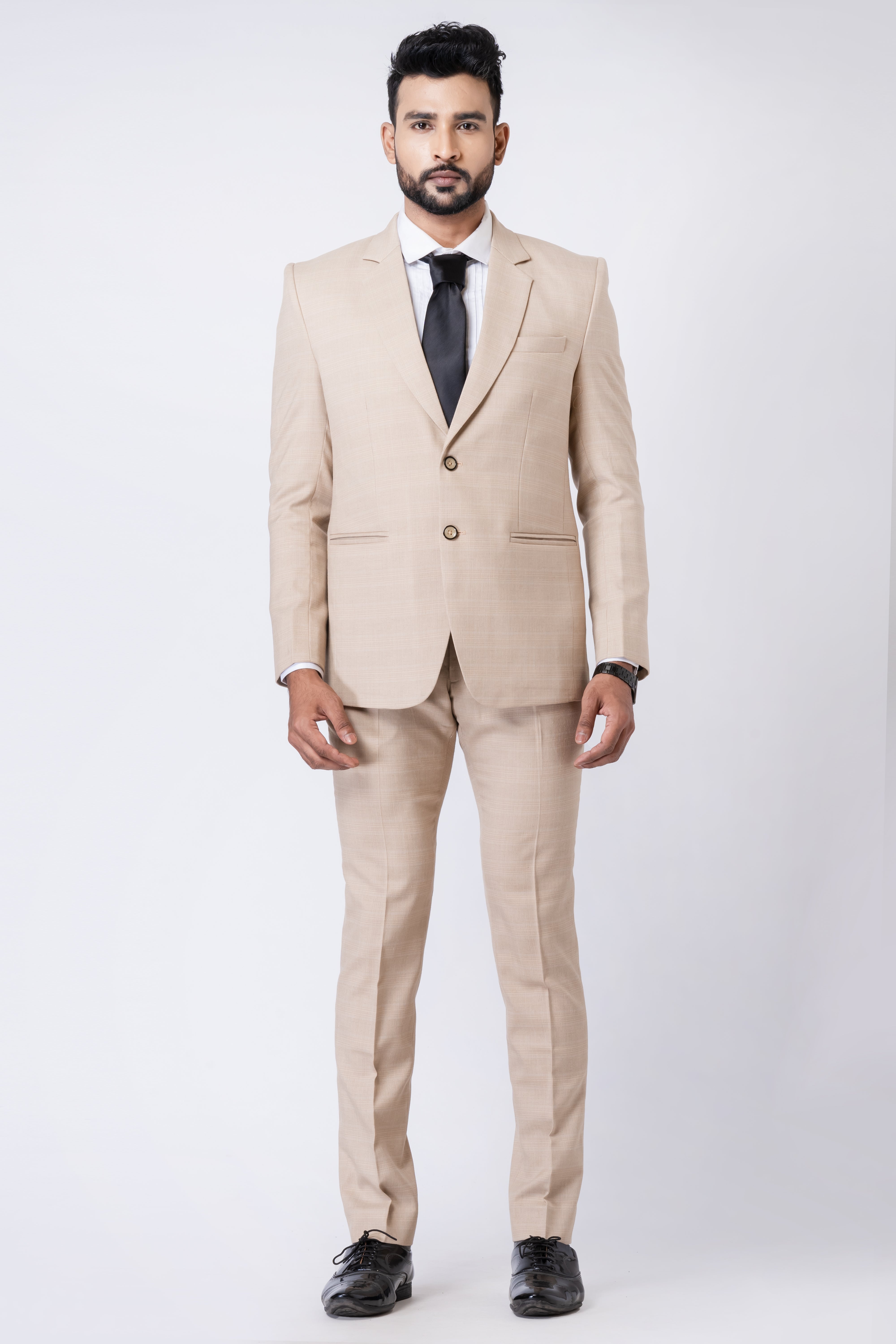 Beige Power Suit for Men – Redefining Modern Elegance with Angasudha ...