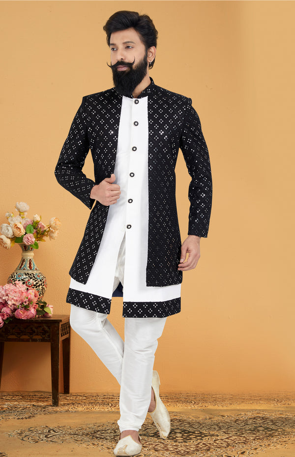 Angasudha Noir Diamond Indo-Western Set