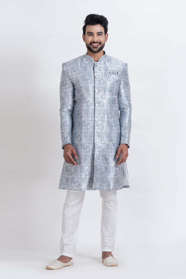 Angasudha Sky Heritage Indo Western Set