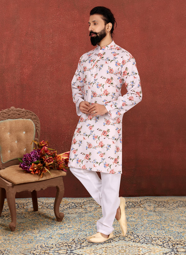 Angasudha Vintage Rose Bloom Kurta Set