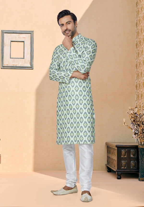 Angasudha Emerald Mirage Printed Kurta Set