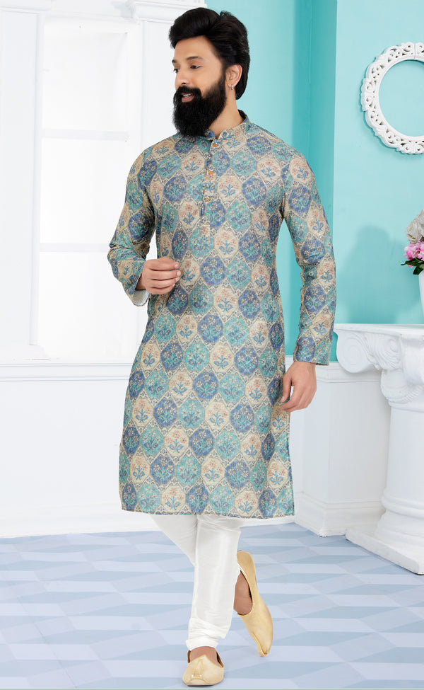 Angasudha Nawab's Crest Printed Kurta Set