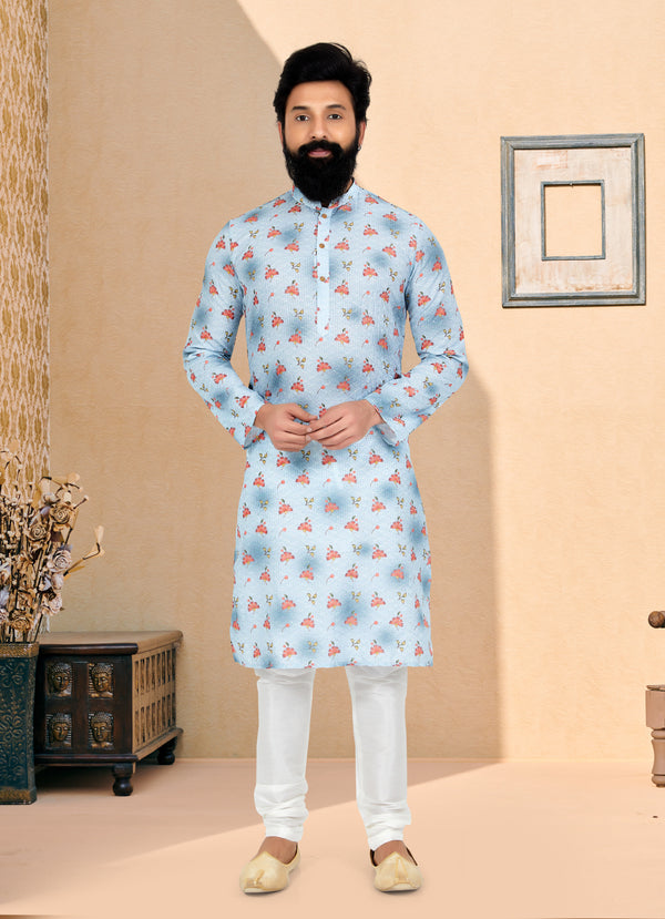 Angasudha Sky Bloom Floral Kurta Set