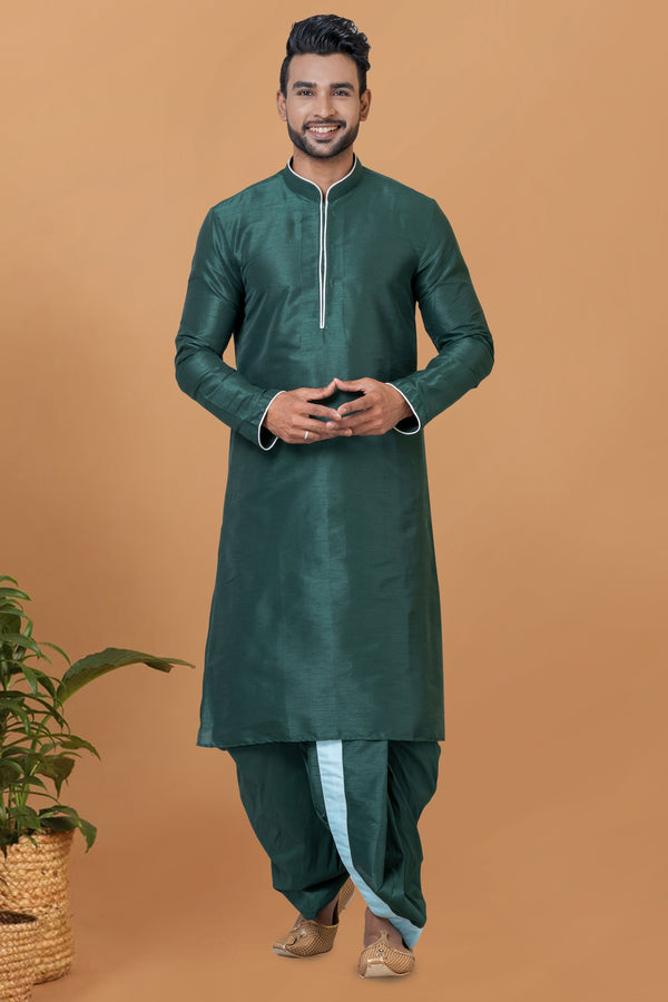Angasudha Emerald Grace Dhoti Kurta Set
