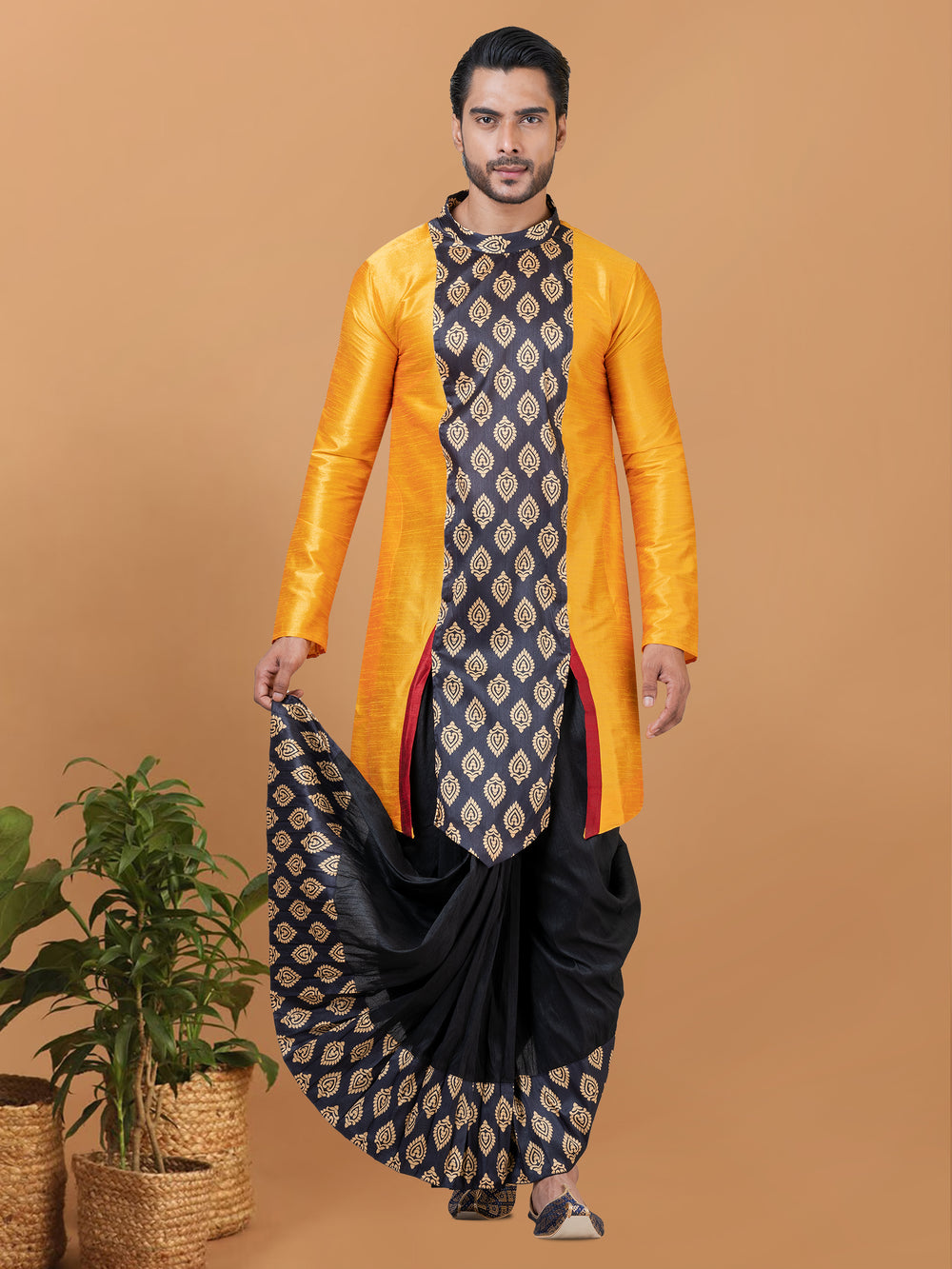 Angasudha Men's Bengali Dhoti Kurta Pajama – - Main Image