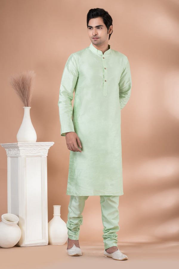 Angasudha Mint Essence Solid Kurta Set