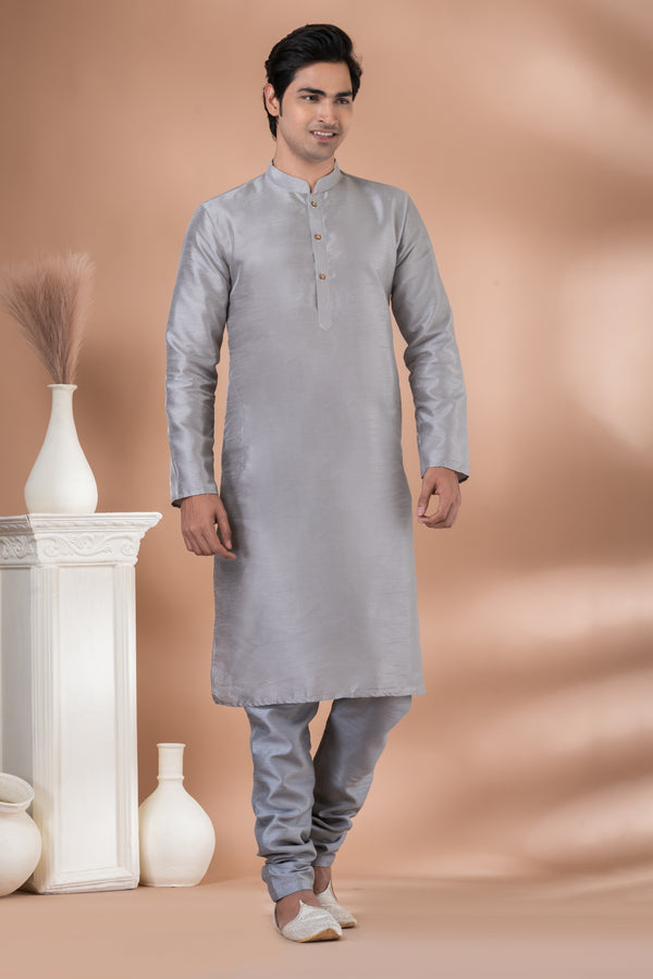 Angasudha Steel Grace Solid Kurta Set