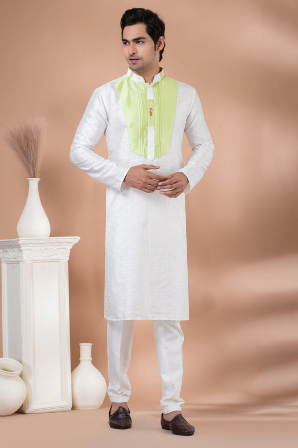 Angasudha Ivory Grace Kurta Pyjama Set