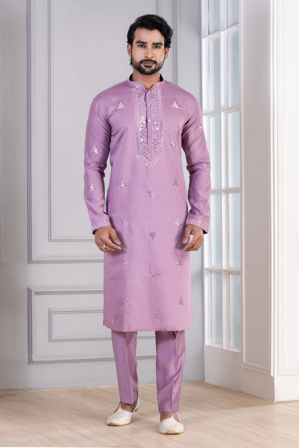 Angasudha Glame Cotton Kurta Pyjama Set