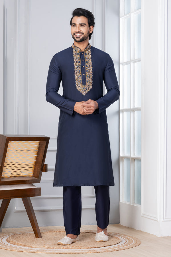 Angasudha Premium Glam Cotton Kurta Pyjama