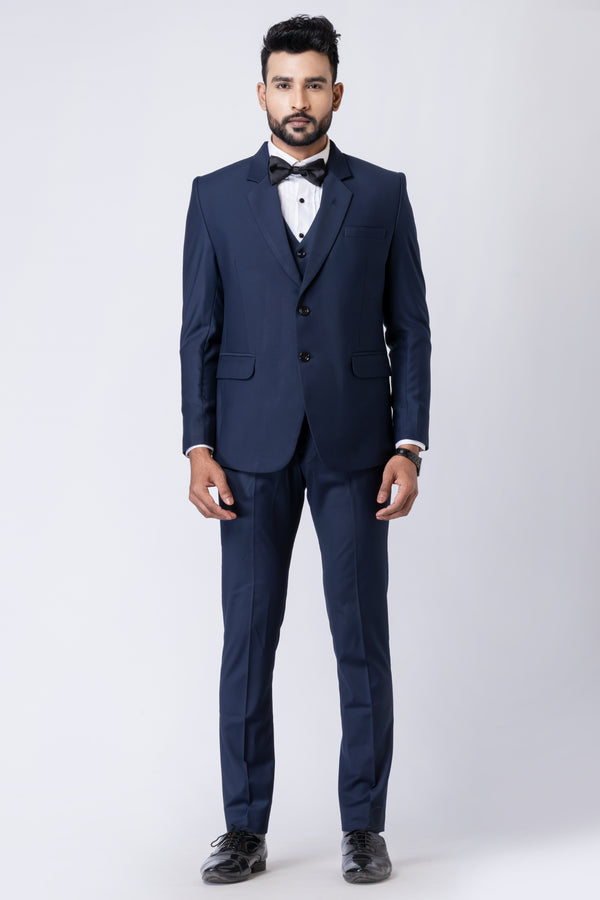 Angasudha Classic Royal Navy Tuxedo Suit Set