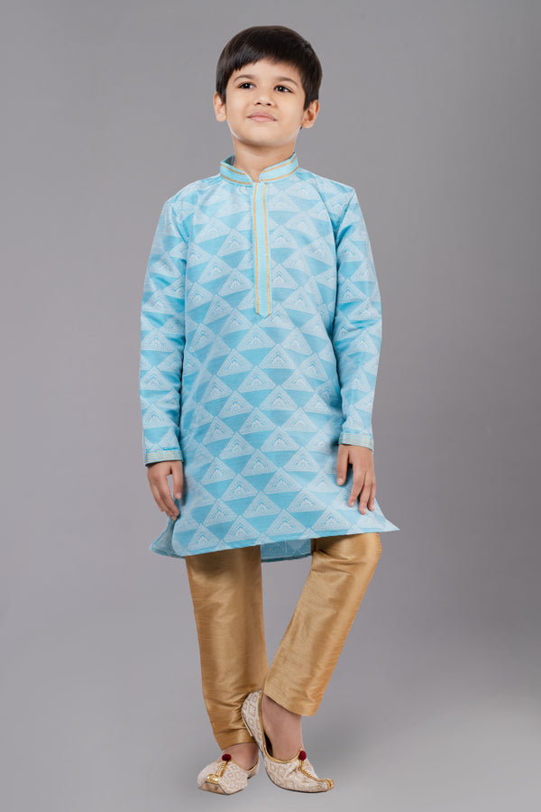 Angasudha Sky Elegance Boys Kurta Pyjama Set
