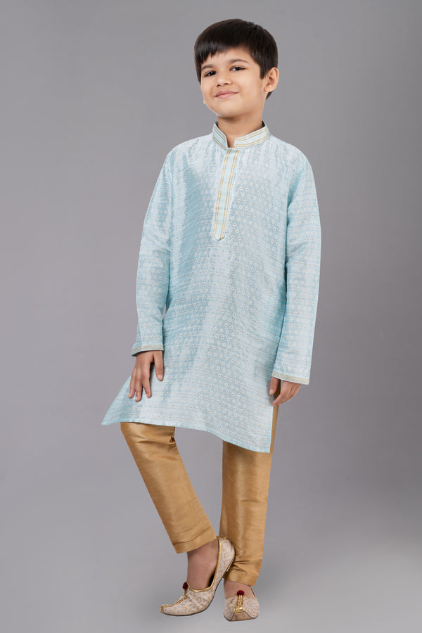 Angasudha Frost Glow Boys Kurta Pyjama Set