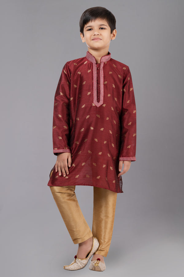Angasudha Ruby Majesty Boys Kurta Pyjama Set