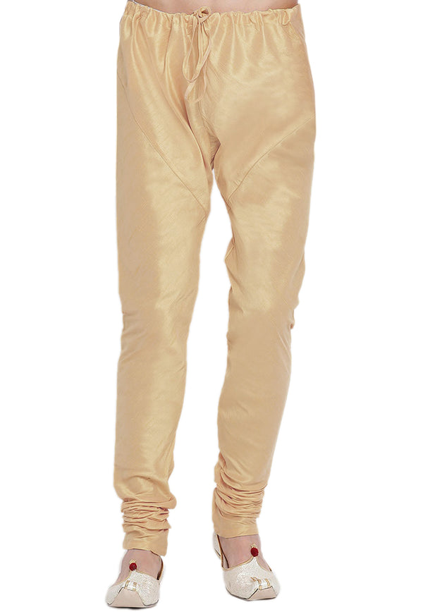 Angasudha Elegant Gold Silk Pyjama