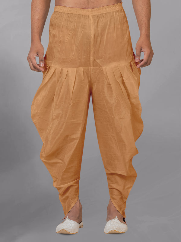 Angasudha Classic Chiku Side-Pleated Dhoti Pant