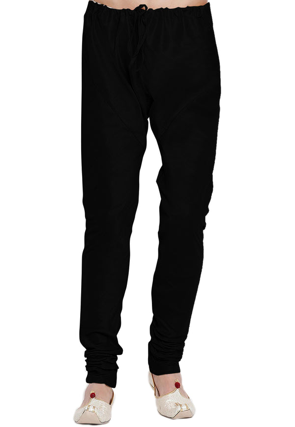 Angasudha Classic Black Silk Pyjama