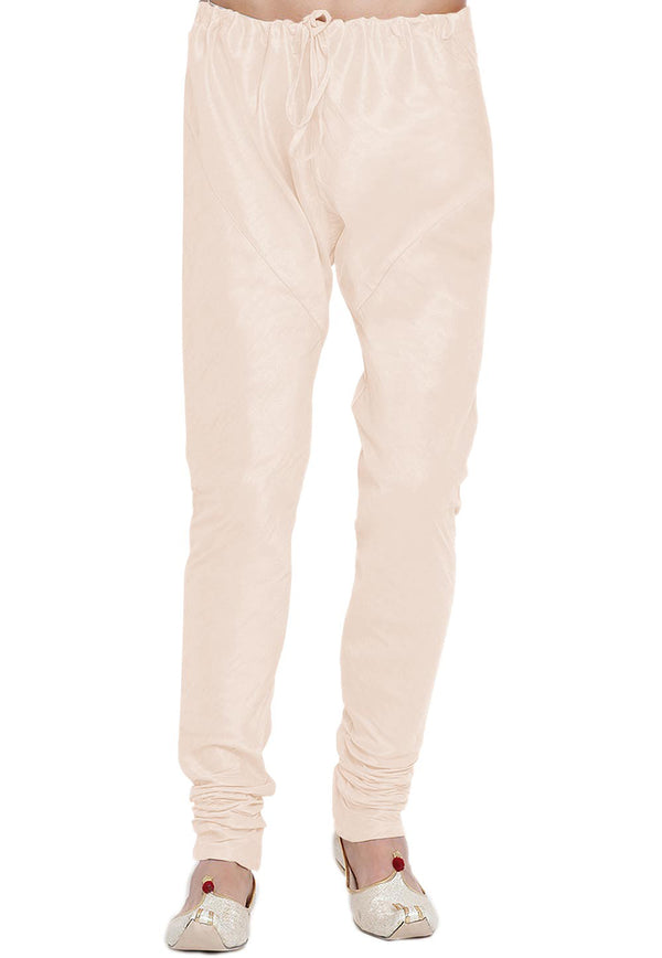 Angasudha Elegant Off-White Silk Pyjama